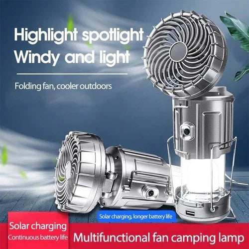 🔥 FLASH SALE! 50% OFF! 🔥 6-in-1 Solar Lantern Fan 🔥