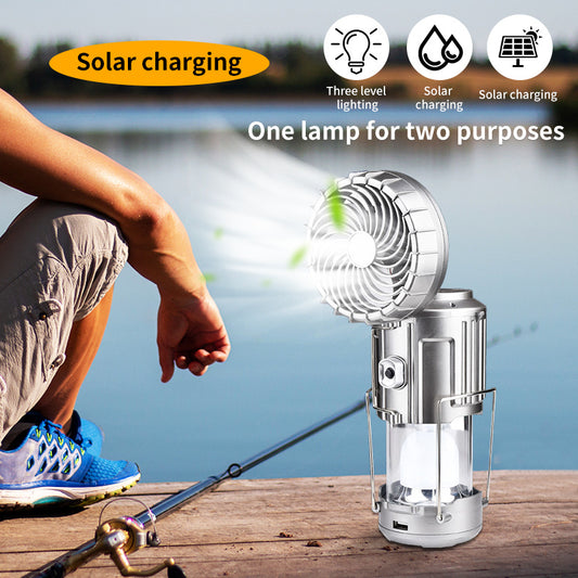 🔥 FLASH SALE! 50% OFF! 🔥 6-in-1 Solar Lantern Fan 🔥