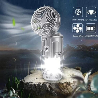🔥 FLASH SALE! 50% OFF! 🔥 6-in-1 Solar Lantern Fan 🔥